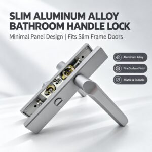 Medium-width door lock Bathroom Door Medium-Slim Profile Lock