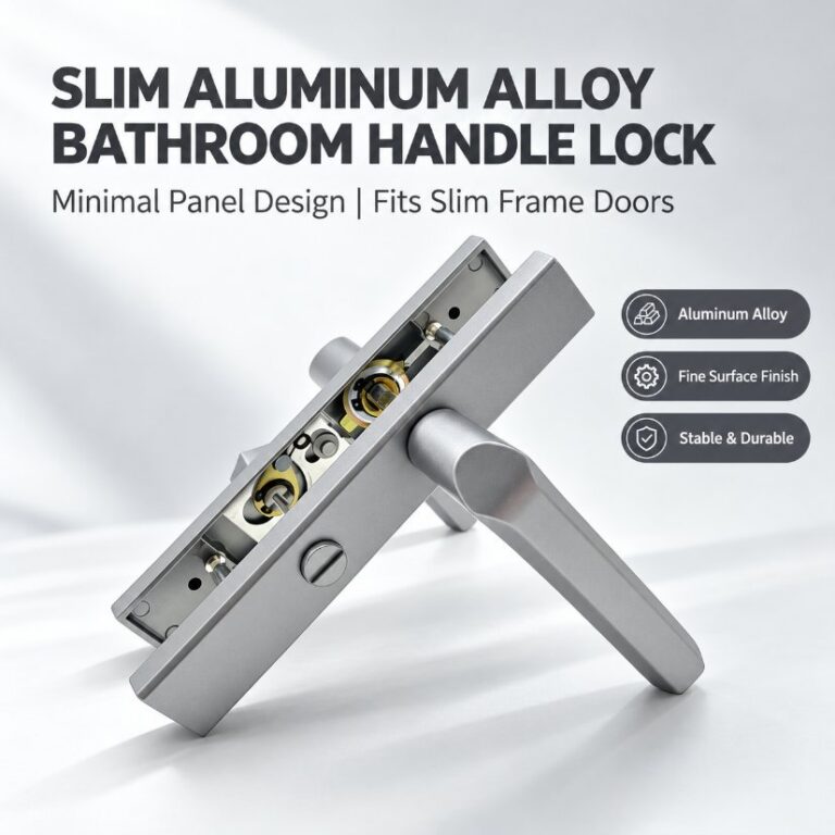 Medium-width door lock Bathroom Door Medium-Slim Profile Lock