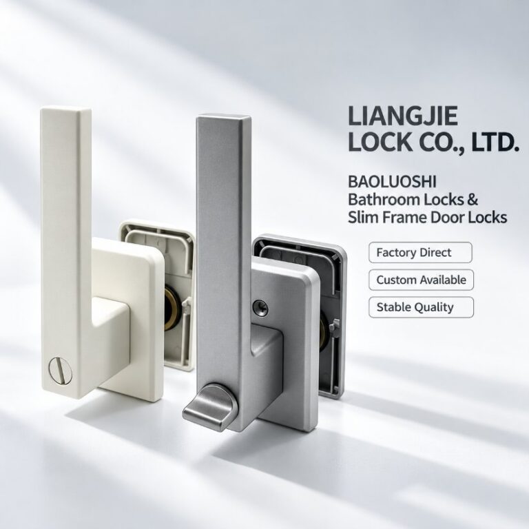 Ultra-slim door lock for aluminum alloy doors Aluminum Alloy Glass Door Lock
